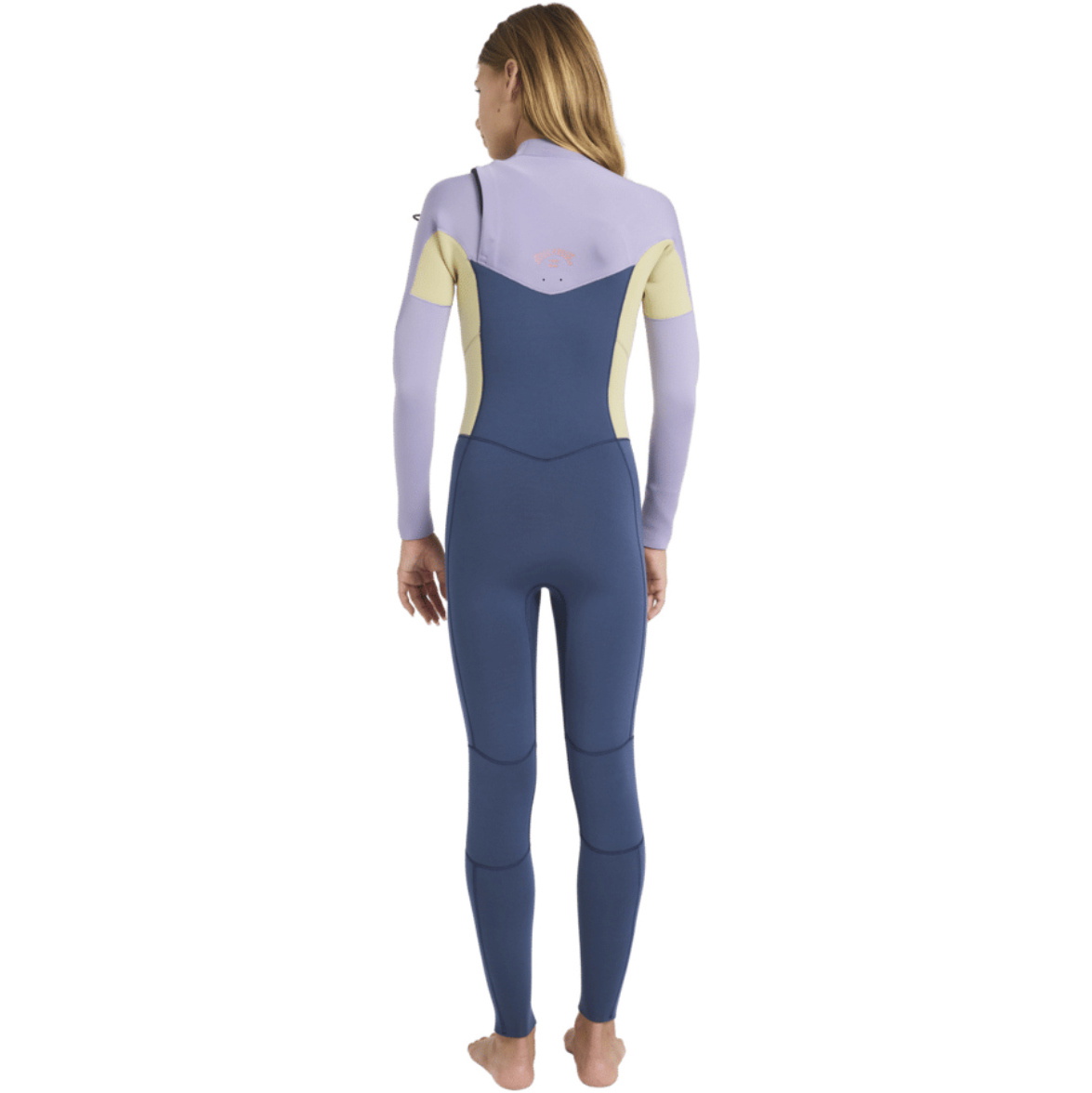 2026 Billabong Junior Synergy Natural 4/3mm Chest Zip Fato De Mergulho 24RW193504 - Stormy Blue